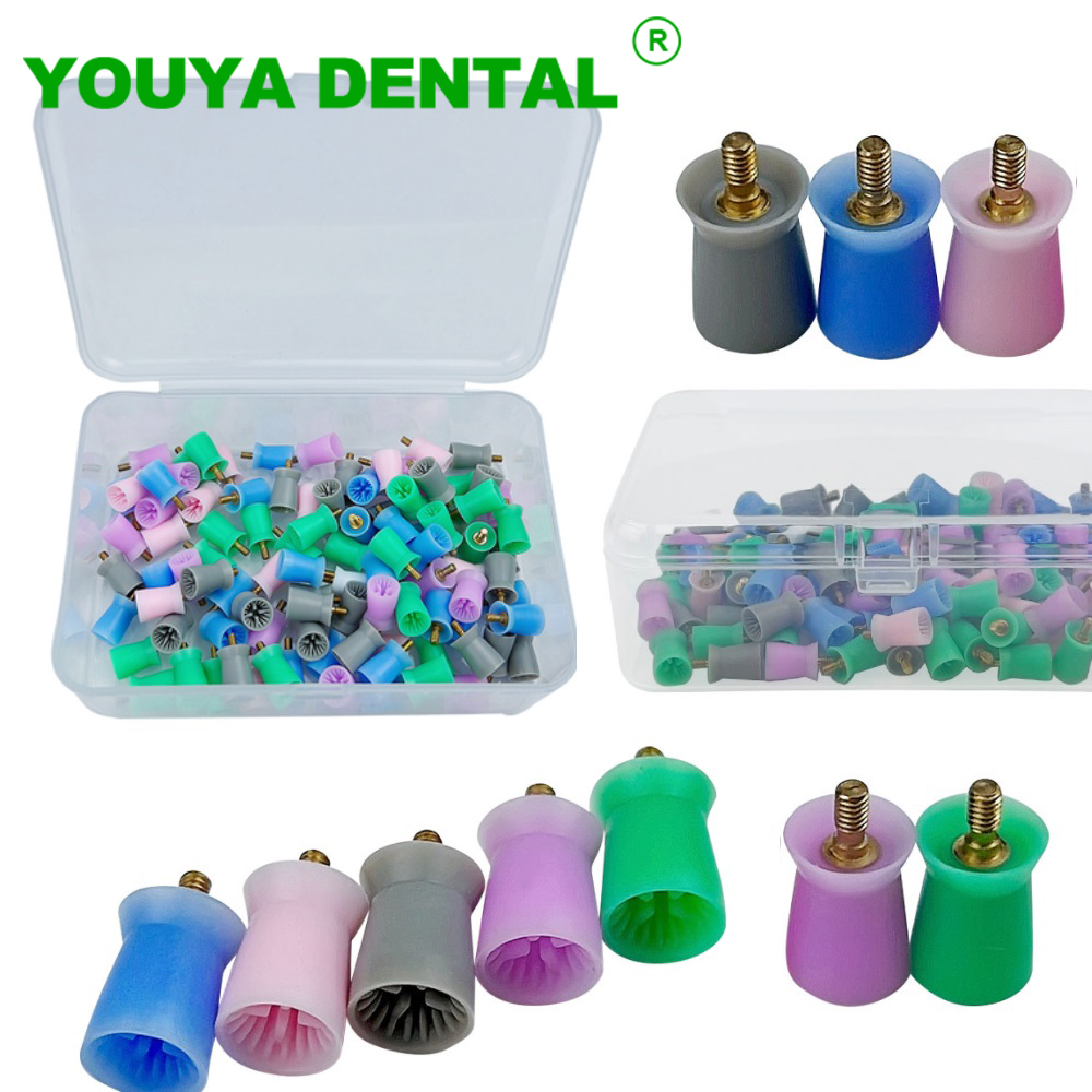 Teeth Whitening Home - 100pcs/Box Dental Prophy Cup Screw-In/Latch Type