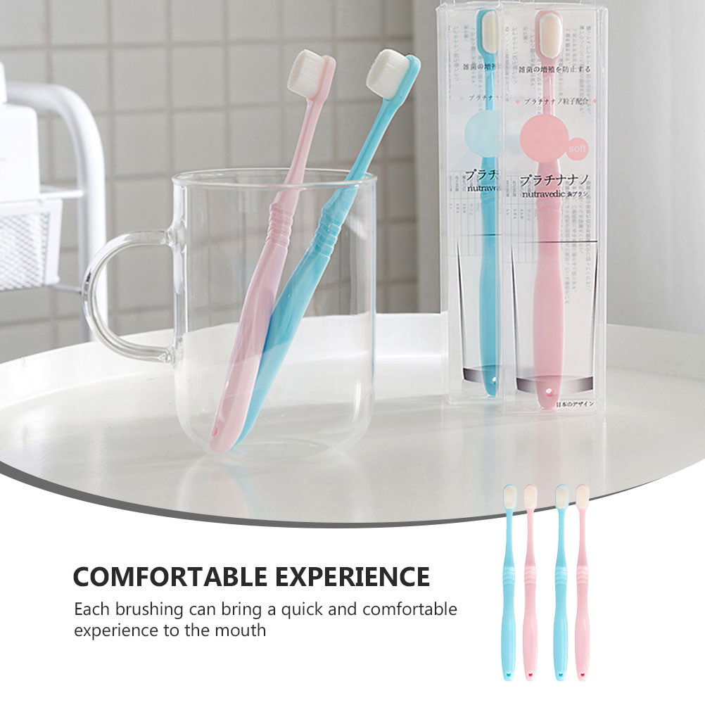 4Pcs Soft-Bristle Toothbrush A - Teeth Whitening Japanese 评论和价格