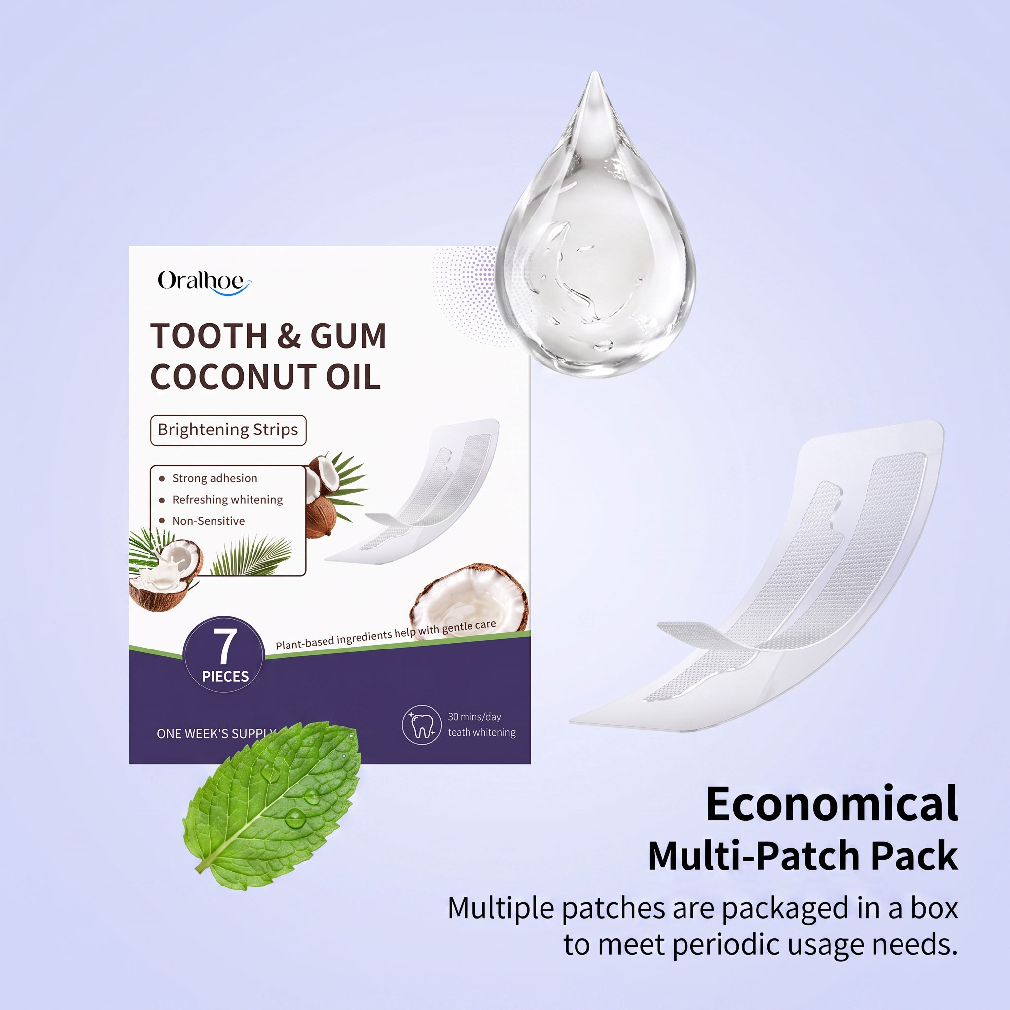 Coconut Oil Teeth Strips Fresh - Teeth Whitening With Coconut Oil 评论和价格
